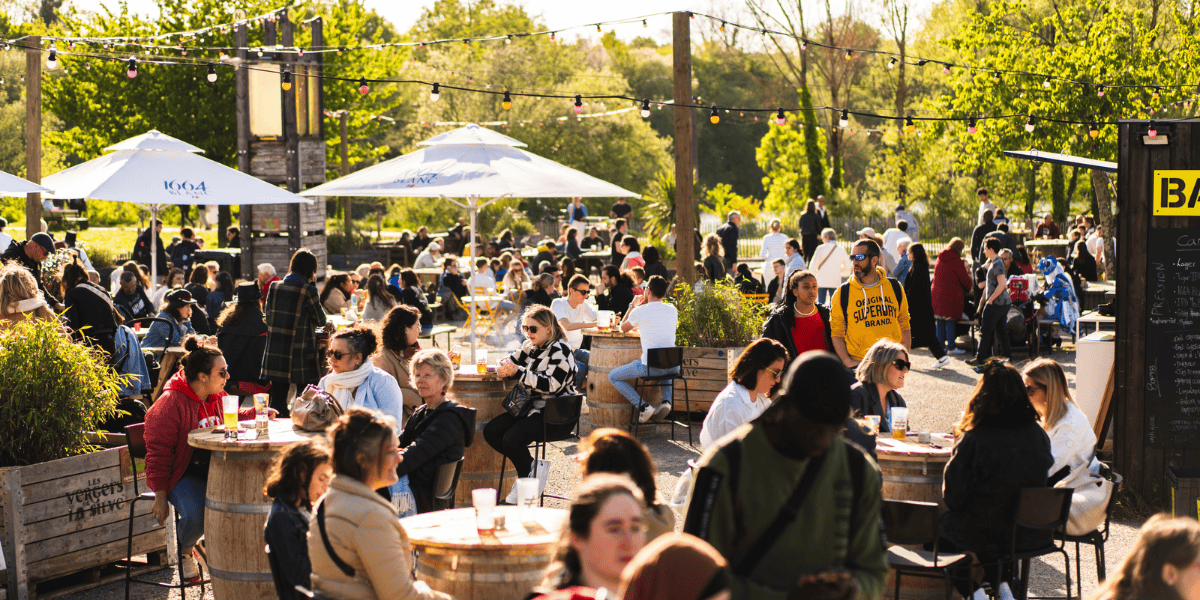 Grande terrasse de la Guinguette les Nantais à Nantes